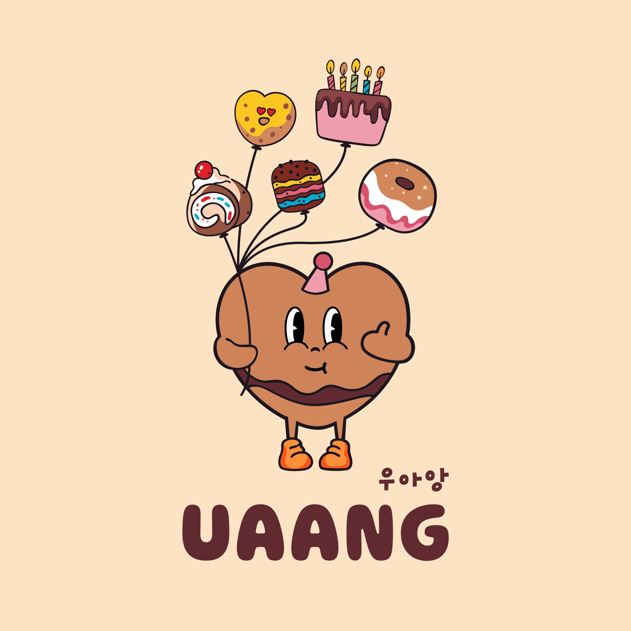 Character Logo Design – UAANG Dessert